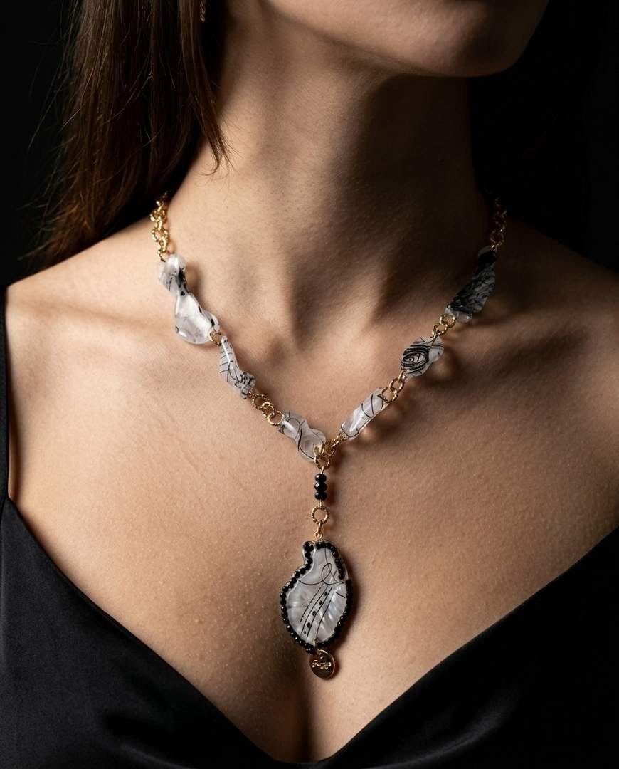 Collana più orecchini "Ombre e Luce" Essenza Donna - immagine 11