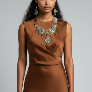 Collier più orecchini “Green” Essenza Donna
