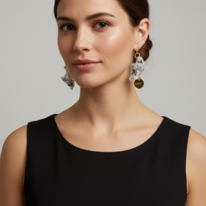 Orecchini “riflessi di nero” Essenza Donna